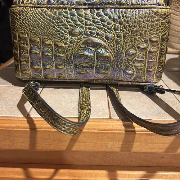 Brahmin Melbourne three Croc-Embossed Backpacks to choose from all Gold hardware - Picture 8 of 11